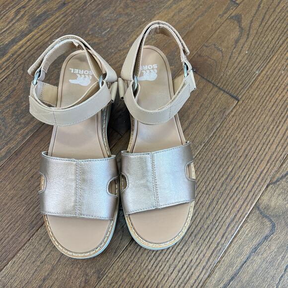 Sorel JOANIE IV ANKLE - Honest sandals Leather suede Sz8 - Picture 3 of 10